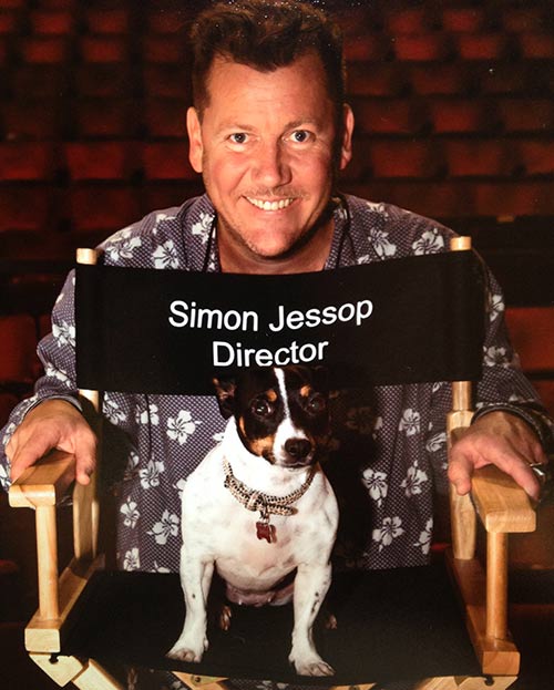 Simon with famous movie star